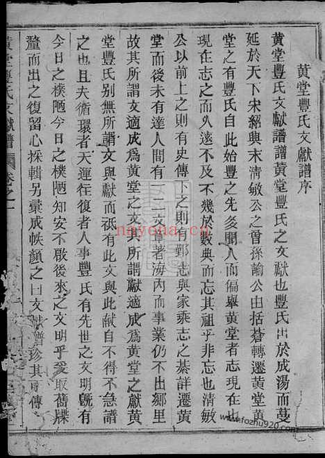 【黄堂丰氏文献谱】十一卷（汤溪家谱）_N4220.pdf