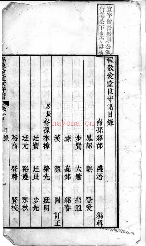 【仁里程敬爱堂世守谱】四卷_首一卷_末一卷（绩溪家谱）_N1103.pdf