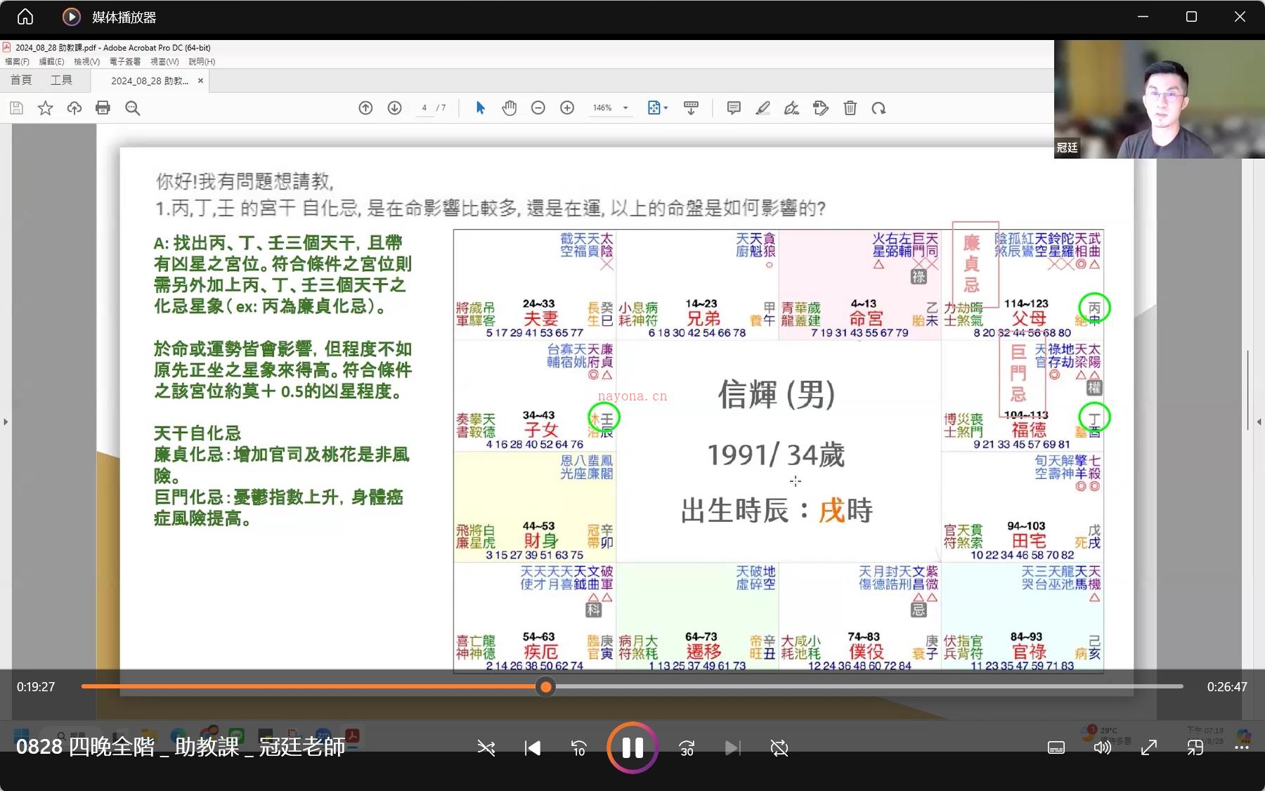 阿美老师紫微斗数（2024系统ABC班）视频+课件全套学习