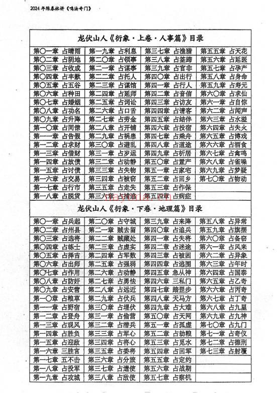 陈春林《2024年奇门衍象课堂笔记》71页.PDF电子版