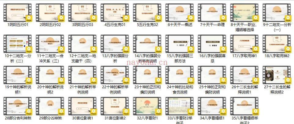慈轩《四柱八字——乾坤四步法》35集视频课程