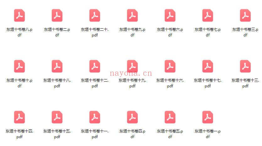 专业分享《东垣十书》（1-20卷）共20本.PDF电子版