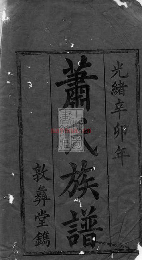 【陂头萧氏四修族谱】四卷_首一卷（萍乡家谱）_N3696.pdf