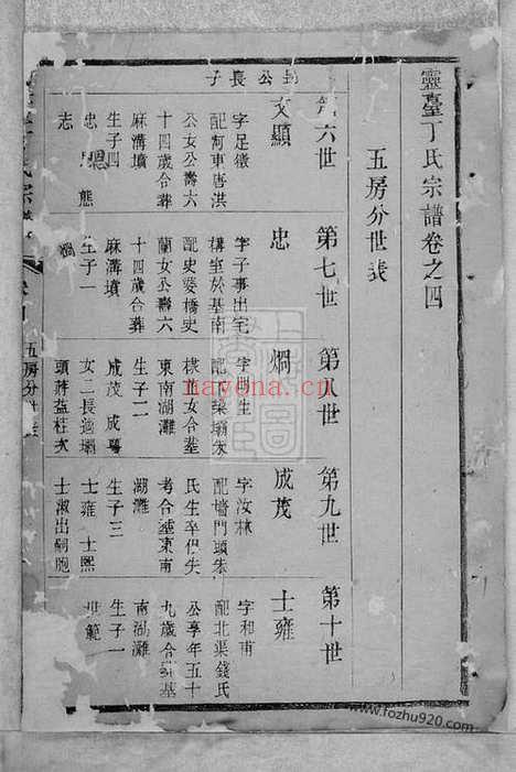 【灵台丁氏宗谱】四卷（江苏武进家谱）_N4548.pdf