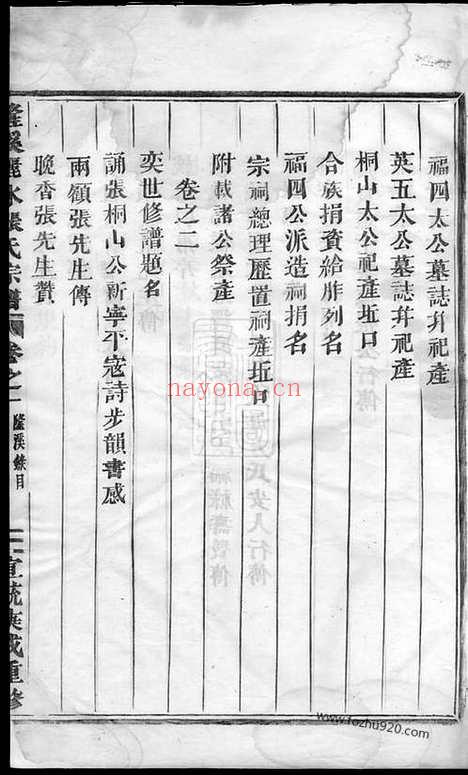 【隆溪丽水张氏宗谱】五卷_首一卷（浦阳家谱）_N7955.pdf