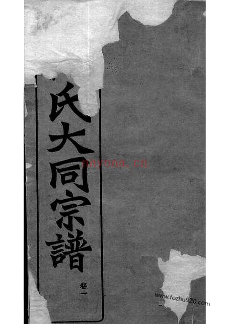 【庐江郡何氏大同宗谱】二十六卷_N6560.pdf