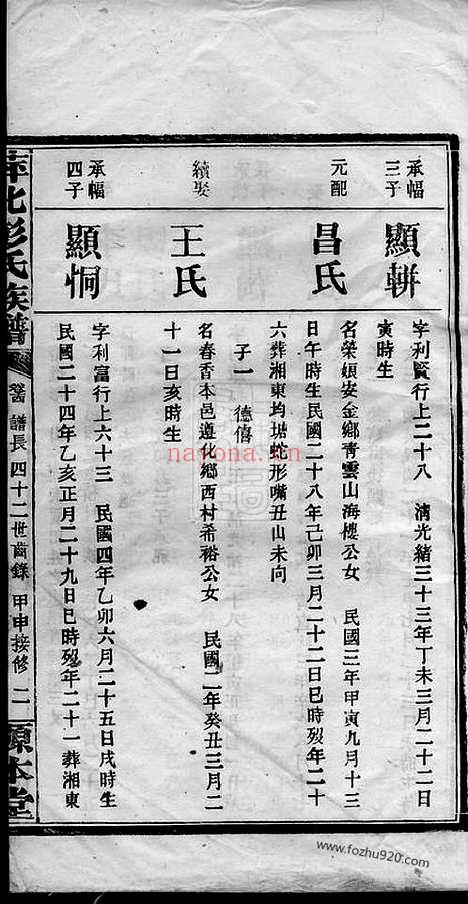 【萍北彭氏族谱】（萍乡家谱）_N0794.pdf