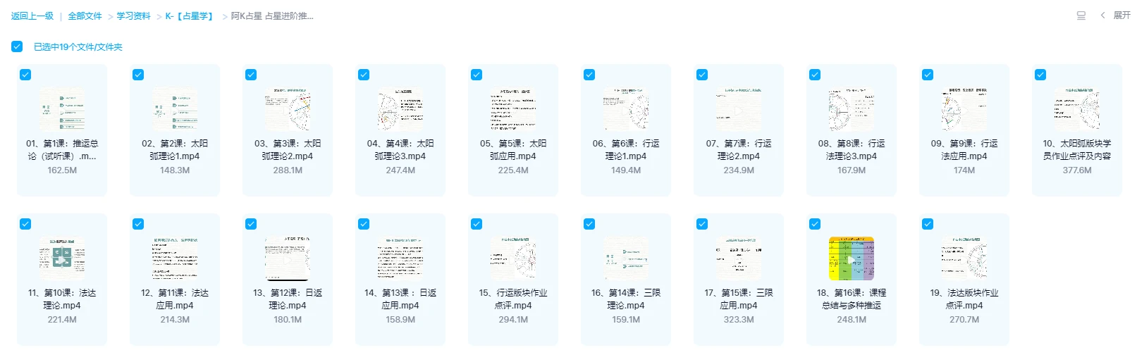 图片[1]_阿K占星《占星进阶推运课》视频19集_易经玄学资料网