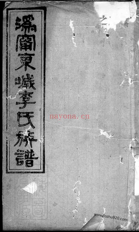 【沩宁东城李氏族谱】（宁乡家谱）_N6161.pdf