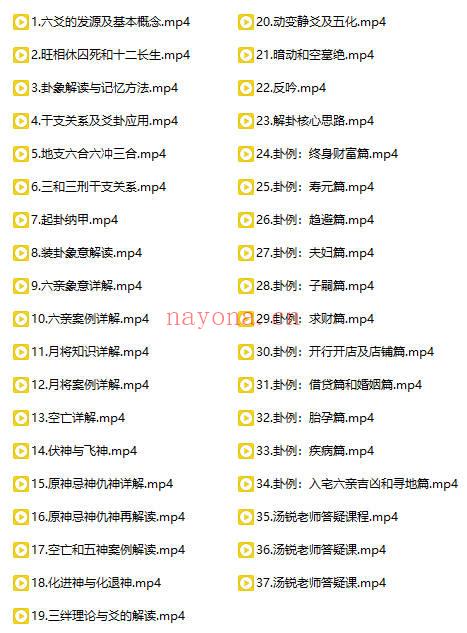 稷上国学院《汤锐老师六爻大师班》视频37集+课件