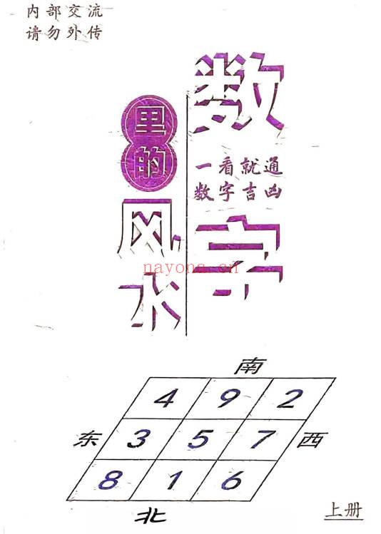 张敬平《数字里的风水》上下册.PDF电子版