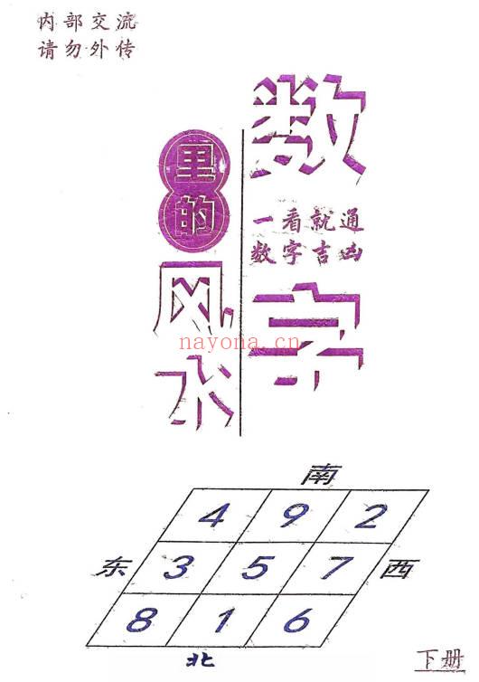 张敬平《数字里的风水》上下册.PDF电子版