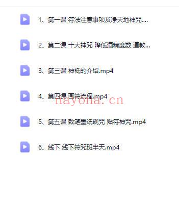 周心辰《第九期奇门遁甲符纂研讨会》视频课程6集