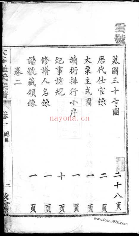 【大谷程氏宗谱】四卷（安徽绩谿家谱）_N8218.pdf