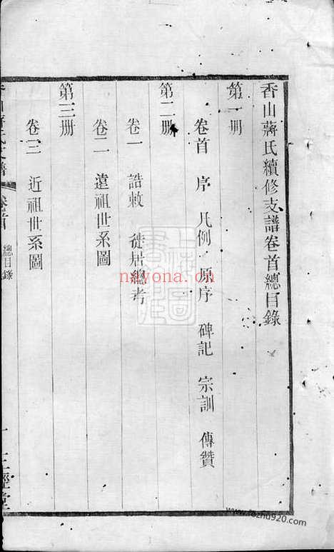 【香山蒋氏续修支谱】十二卷_首一卷（江阴家谱）_N2657.pdf