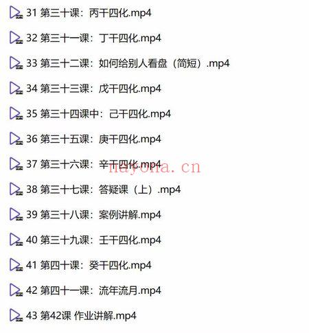旺旺《中州派紫微斗数课程》视频43集