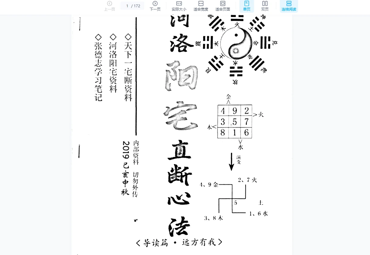 图片[2]_张德志 河洛阳宅直断心法4套电子书_易经玄学资料网