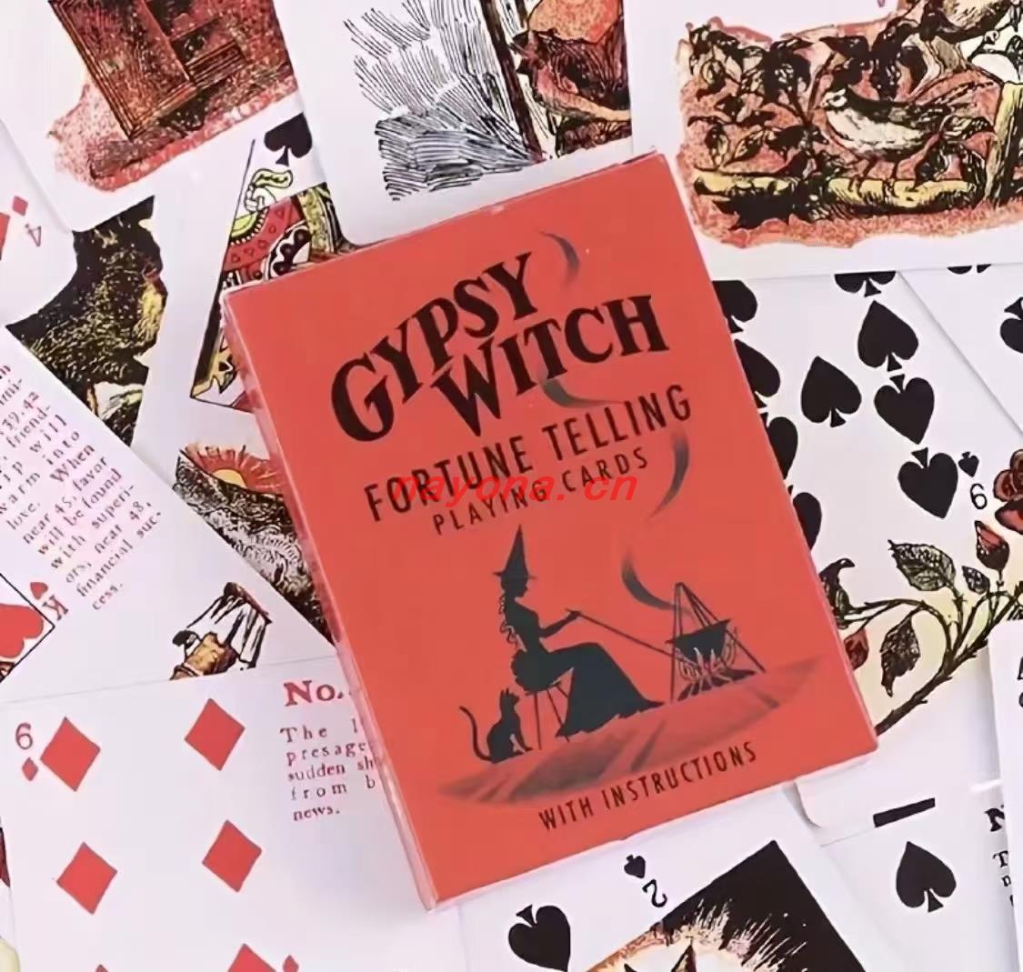 【吉普赛预言卡】Gypsy Witch Fortune Telling Cards吉普赛女巫占卜课程 贝拉老师扑克占卜