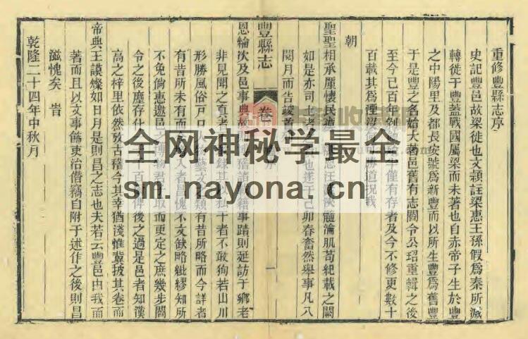 江苏省徐州市《光绪丰县志》十六卷 姚鸿杰纂修 PDF高清电子版影印本下载插图1