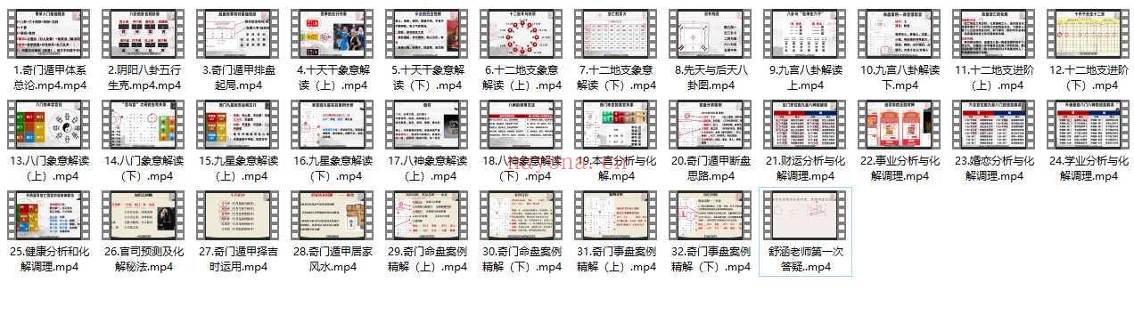 舒涵奇门遁甲亲传班45天实战32集插图