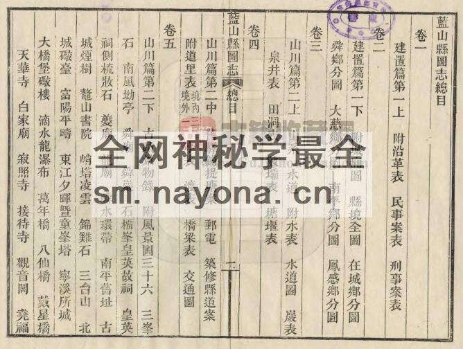 湖南省永州市《民国蓝山县图志》全三十五卷 雷飞鹏修 成守廉纂PDF电子版地方志下载插图1