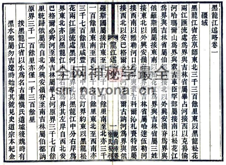 《光绪黑龙江述略》全六卷 清 徐宗亮纂 石埭徐氏观自得斋刻本PDF电子版地方志下载插图1