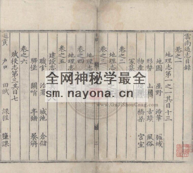 云南省地方志《隆庆云南通志》十七卷 明邹应龙纂修PDF高清电子版下载插图1