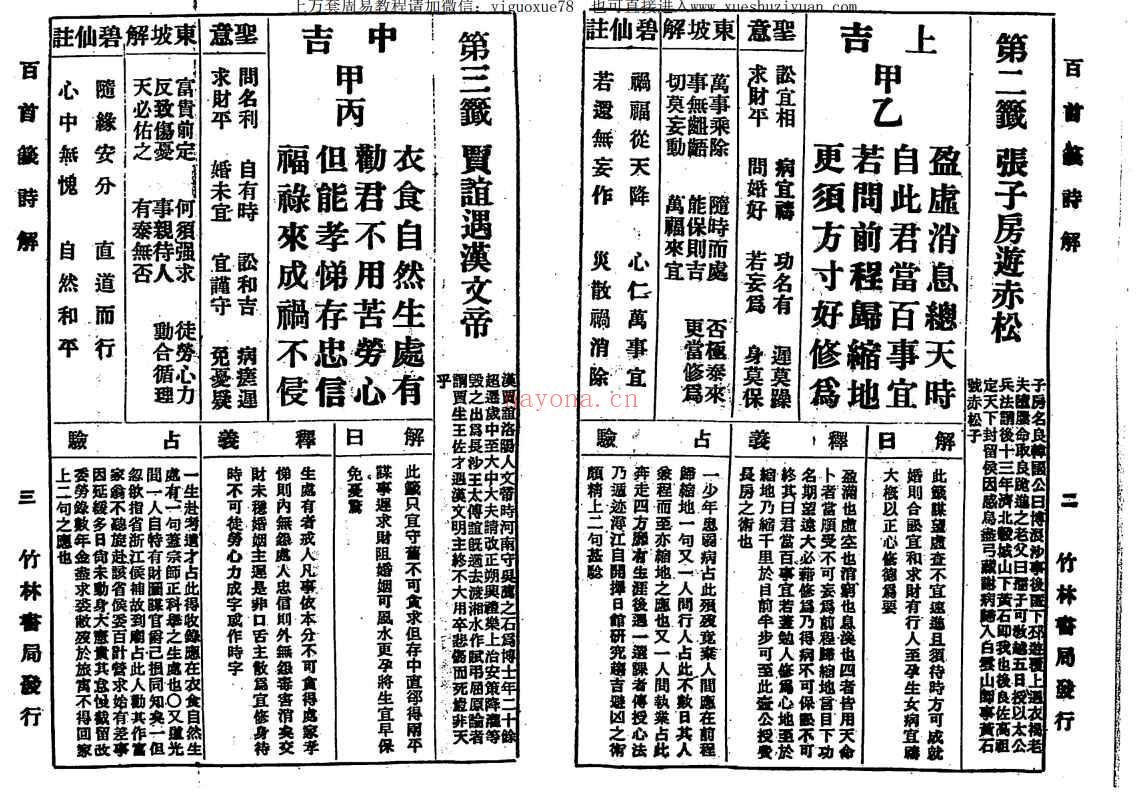 古籍城隍爷公关圣帝君正百首签解PDF文档52双页，稀缺资源Y插图1