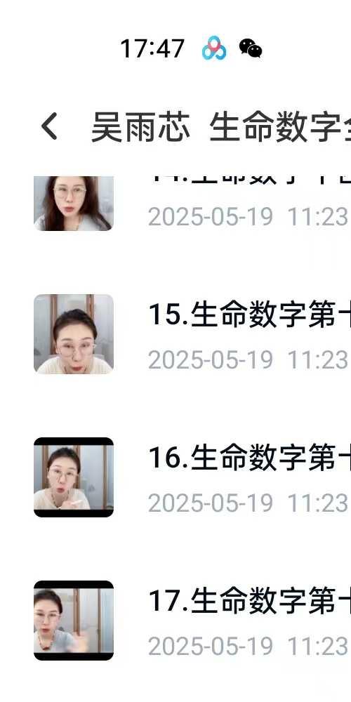 吴雨芯 生命数字全息命理师课23集