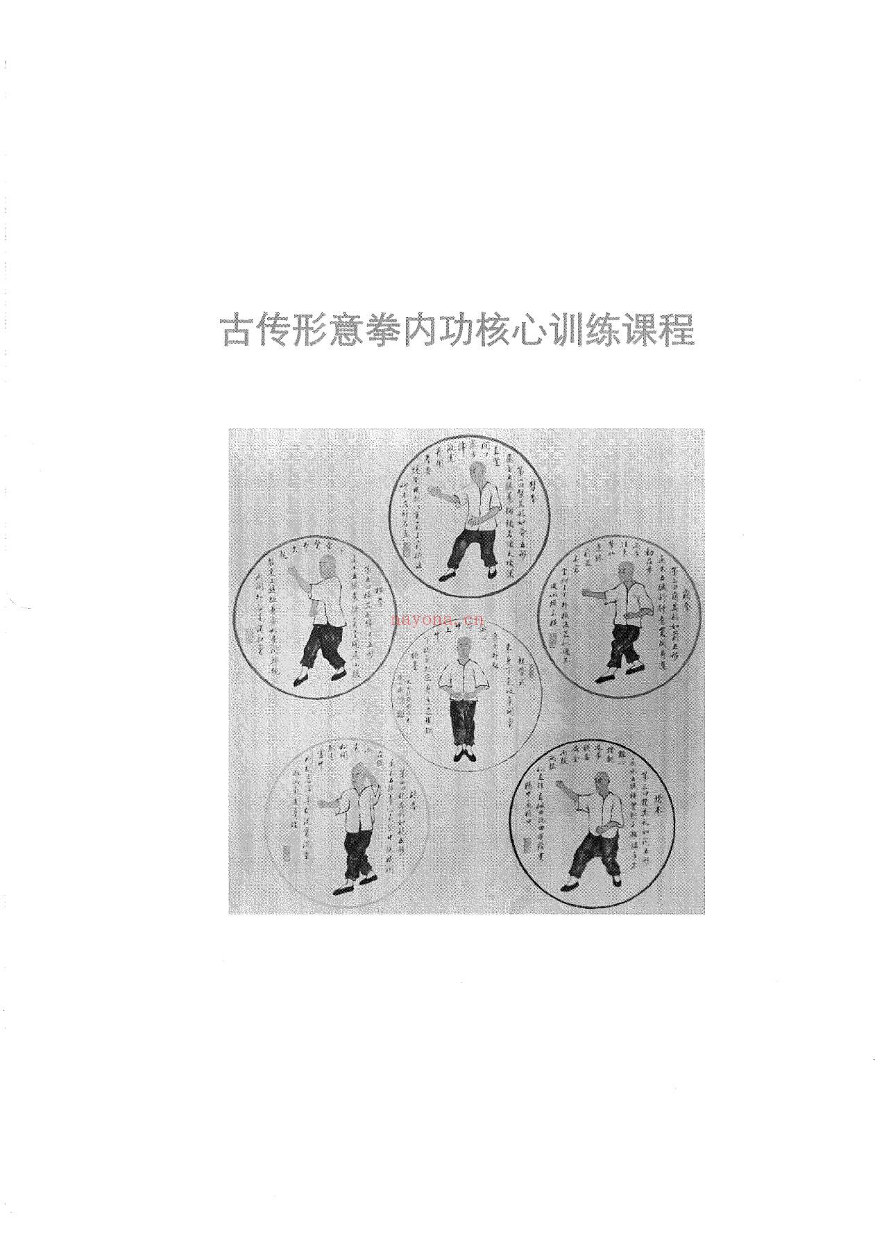 古传形意拳内功核心训练课程电子版 高端法本