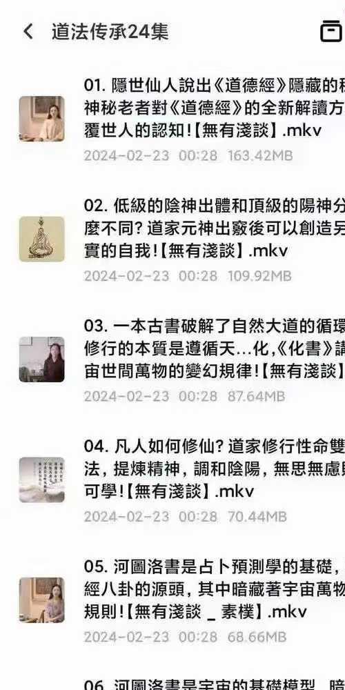 B站无有浅谈素朴 道法传承24集