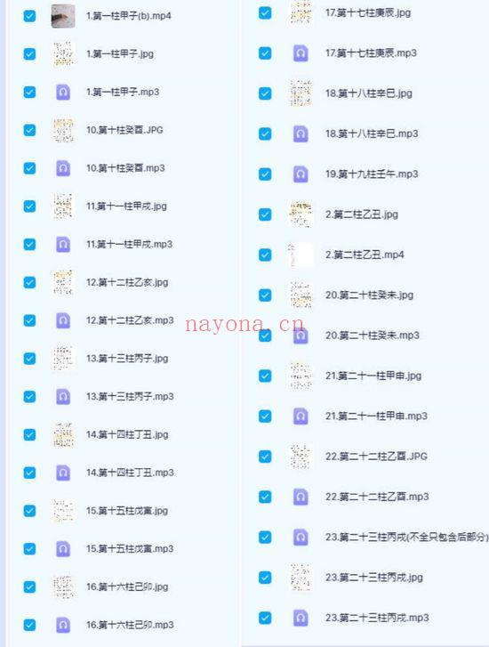 【衍学盲派】文档+音频课+视频课程