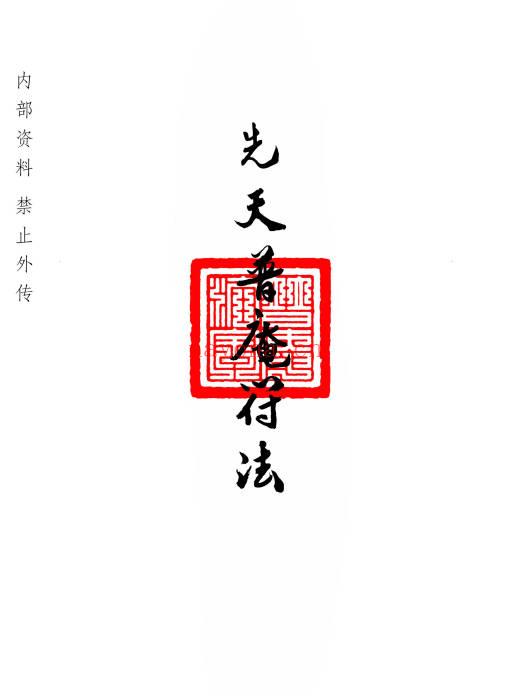 普庵派法本《先天普庵符法》20页.PDF电子版
