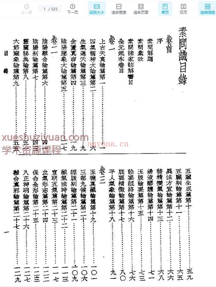 皇汉医学丛书01素问识插图