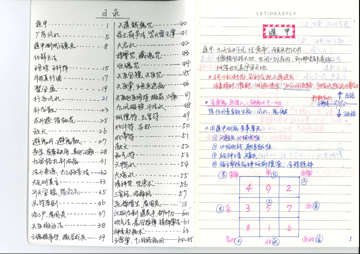 图片[1]_手抄秒本《道医笔记》（76页）_易经玄学资料网