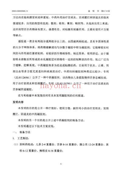 一种治疗宫颈炎-阴道炎的中药凝胶剂及其制备方法.pdf