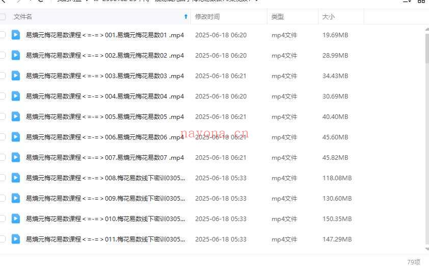 25年代一宸易熵元国学‬梅花易数课79集视频Y插图