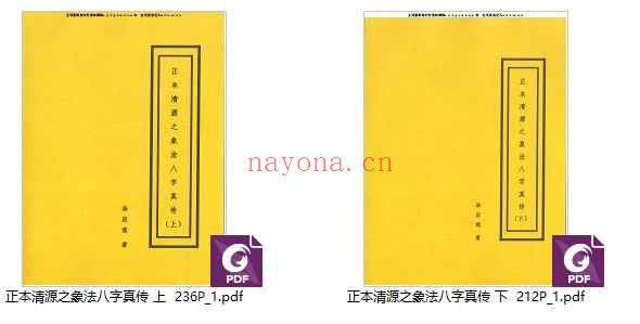 盲派《正本清源之象法八字真传》 上下2册 236+212页PDF Y插图