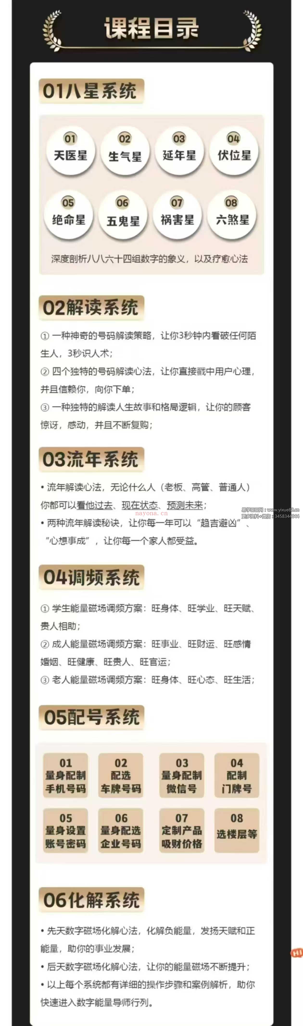 数字调频能量大师班 50集（一站式解锁八星、解读、配号、化解、流年）