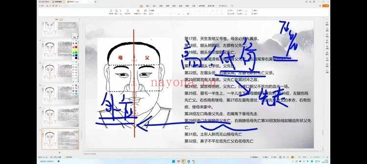 壹一老师最新【高级面相课】教学视频14集