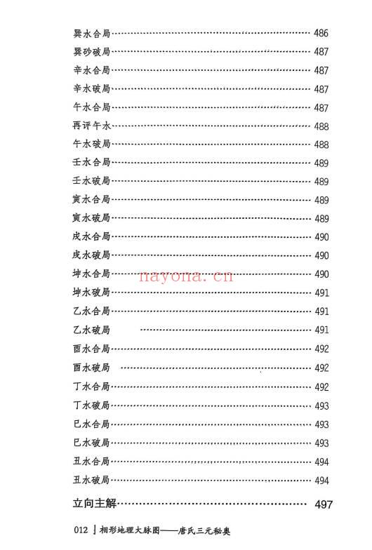 唐雍智相形地理大脉图《唐氏三元秘奥》704页.PDF电子版