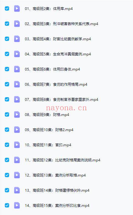 文曾【易学高级班内训课程第二期】视频28集