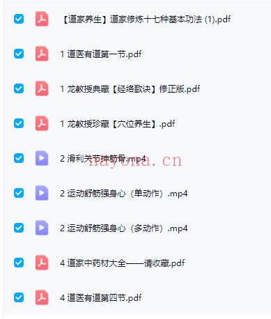 易熵龙寿江 道医养生课（6天完课）视频课