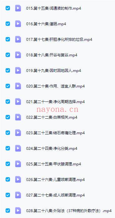 悟道堂【肝胆净化养生】视频课28集