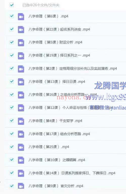 王镜贺八字命理线上班26集视频课