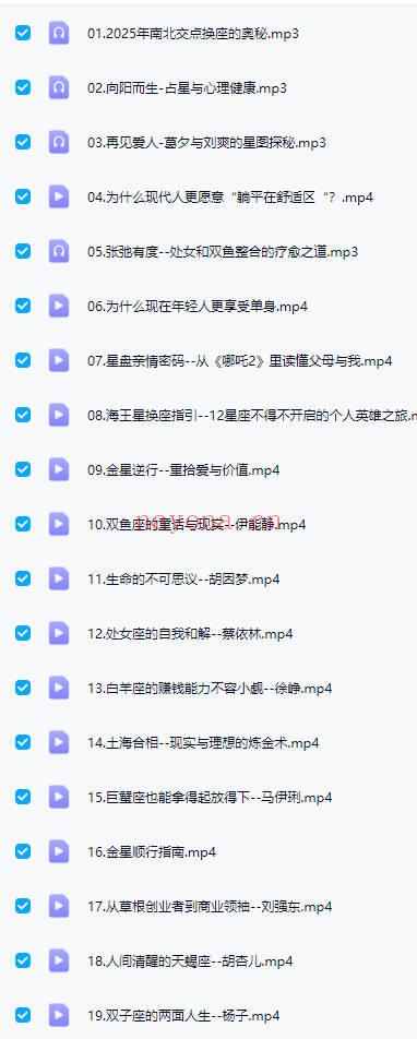 陈安逸【2025年度线上会员沙龙365主题讲座】视频+音频