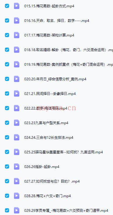 泰和全年系统课【术数合集学员专属课】视频课29集