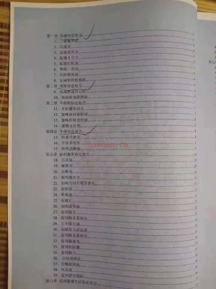 中医男科协定秘方
