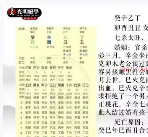 八字精讲班第七期旺夫克夫·教材 第七期