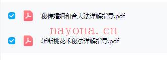 《秘传婚姻和合大法详解指导》+《斩断桃花术秘法详解指导》PDF电子版